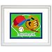 Game On Baseball Framed Print (white)
