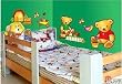 Home Decor Mural Art Wall Paper Stickers - Bears KGS-0813