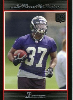 Le'Ron McClain Baltimore Ravens 2007 Bowman #226 Rookie Football Card