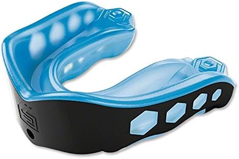 Protective Gear Shock Doctor Gel Max Mouth Guard Gum Piece Convertible - Blue/Black - Adult