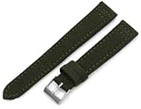 Hadley-Roma Men's MSM850RAB180 18-mm Army Green Genuine 'Cordura' Watch Strap