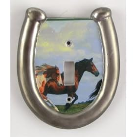 Horse Single Switchplate Cover Western switch plate Home Decor
