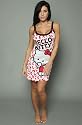 Hello Kitty Intimates The One Fine Day Chemise in Red,Sleepwear for Women