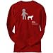 T-Shirt Long Sleeve Red  I Pet / Greater Swiss Mountain Dog  Dog