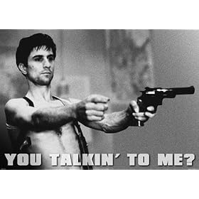 " Taxi Driver Travis Bickle Robert De Niro "You Talkin To me" Classic Movie " Grande affiche PAPIER - poster - Dimensions 86.5 x 61 cm (environ)