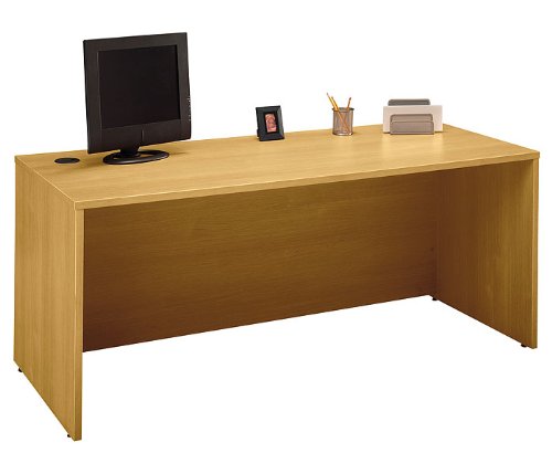 Bush Business Furniture WC60336 Light Oak Series C Desk 72 Inch [Kitchen]