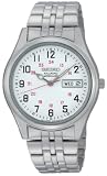 Seiko Men's SGGA59 Dress Railroad Approved Silver-Tone White Dial Watch