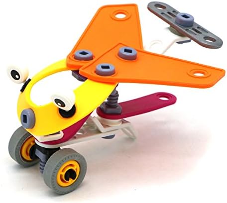 Do It Yourself Build and Play Toy Helicopter Glider Play Set From Verzabo with 48 Different Pieces That Assemble This Exciting and Creative Toy