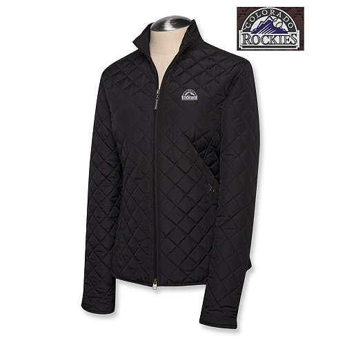 Colorado Rockies Women's Quilted Jacket By Cutter & Buck Large
