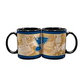 NHL St. Louis Blues 11-Ounce Black Nostalgic Mug (2 Pack)