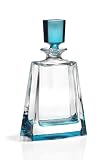 22oz. Blue Crystal Decanter - Hamilton Collection - Bohemia Crystal - Made In Czech Republic