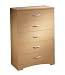 South Shore Industries Contemporary Maple Collection Five Drawer Chest