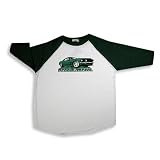 Dogwood - Boys 3/4 Sleeve Baseball Style Tee Shirt, White, Green