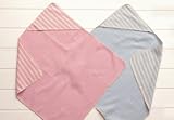 Babydecke Kapuze juwel Streifen blau David Fussenegger 6073/21