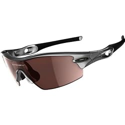 Oakley Radar Pitch Adult Asian Fit Sport Sports Wear Sunglasses - Polished Aluminum/G20 Black Iridium