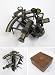 See larger Reproduction Kelvin & Hughes Sextant Antique Finish Approx 7", Wood Box