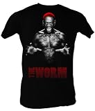 Dennis Rodman T-Shirt - Green Hair Basketball Adult Black Tee