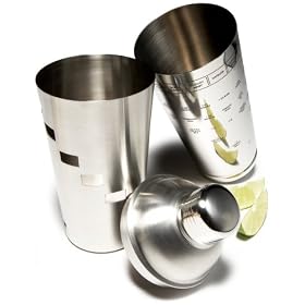 Pinzon Recipe Cocktail Shaker, Stainless Steel by 
