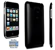 Black Polycarbonate Slim Fit Case for Apple iPod Touch 3G (3rd generation) + DBROTH Microfiber Cleaning Cloth