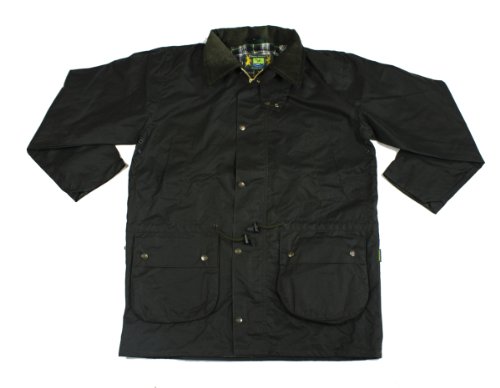 Hunter Outdoor 3in1 Poacher Deluxe Mens Wax Jacket Inc Free Tin of Wax Proofing - Large - Olive