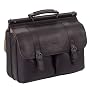 SOLO D535-3 Classic Collection Colombian Leather 16" Laptop Portfolio - Espresso