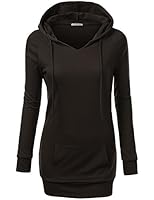 J.TOMSON Women's Long Sleeve Raglan Crewneck Tunic Sweatshirt & Hoodie