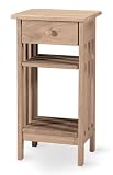 International Concepts 3072 Mission Telephone Stand, Unfinished