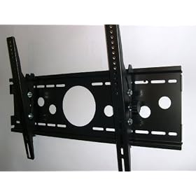 Black Tilting Wall Mount Bracket for Panasonic VIERA C1 Series TC-P50C1 50-Inch 720p Plasma HDTV