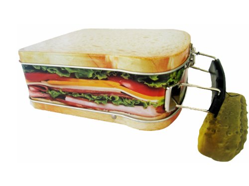 Sandwich Design Snack Box Mini Lunchbox Cookie Tin 4 1 2 Quot X 5