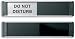 Stewart Superior Sliding Door Sign Do Not Disturb W255xH52mm Aluminium anmd PVC Ref BA104