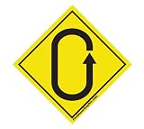 Oval Track Circle Track Racing Road Traffic Sign Repositionable Wall Decal 12