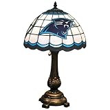Carolina Panthers NFL Stained Glass Table Lamp