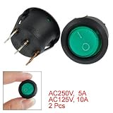 3 Ternimal AC250V AC125V On Off SPST Round Boat Switch