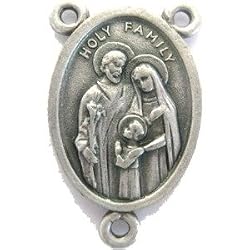 Holy Family - Pewter center (2x1.5 cm-0.8x0.6")