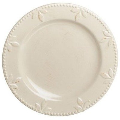 Signature Housewares Sorrento Stoneware 4-Piece Dinnerware Set, Ivory