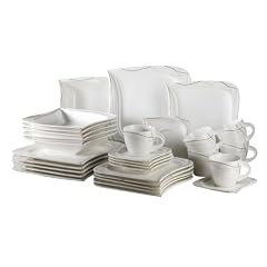 Verso 922168 Kombiservice 30-teilig Caprice mit je 6 Tassen, Untertassen, Desserteller, Teller tief und Teller flach