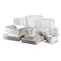 Verso 922168 Kombiservice 30-teilig Caprice mit je 6 Tassen, Untertassen, Desserteller, Teller tief und Teller flach
