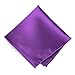 TieMart Plum Violet Solid Color Pocket Square