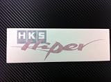 1x HKS Racing Decal Sticker (New) Black with Red Size 8''x2.6''