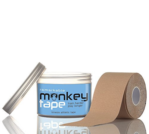 Remarkable Monkey Tape - Kinesio Athletic Sports Tape in Waterproof Container. (Tan)