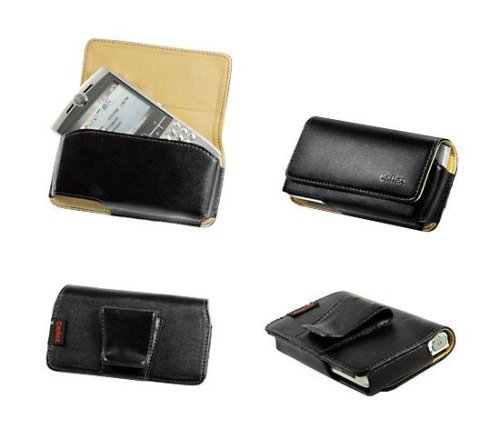 AUTHENTIC CELLET BLACK NOBLE LEATHER CASE POUCH for MOTOROLA Q / HTC DASH S620 EXCALIBUR / BLACKBERRY 8800, 8830, 8820 / SAMSUNG i607 BLACKJACK, i617 BLACKJACK 2 / APPLE iPHONE - RETAIL PACKAGING