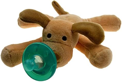 Dotopwhj Infant Baby Pacifier Dog &amp; Funny Mustache, Pack of 2
