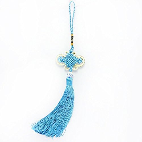 Oulaimu® Handmade Chinese Feng Shui Knotting Pendant Knot Hanging Tassels Ornaments to Attract Wealth Health and Luch Home Decor gift (mixed-color x 4 pcs)