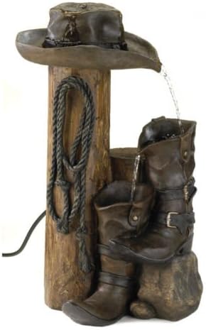 Wild Western Water Fountain w/ Pump 14" X 9.25" X 22.5"
