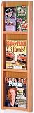 Wooden Mallet LM-4LO Three Six Brochure Display Magazine Rack