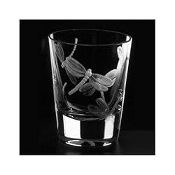 dragonfly painted glassware by artel