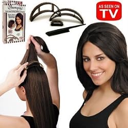 Allstar BIO21712 Bumpits Hair Volumizing Inserts- Dark Brown/Black