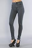 Cheap Monday The Second Skin Jeans in Almost Black,Denim for Women, 25,Black