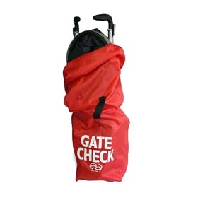 JL Childress Gate Check Bag for Strollers, Red