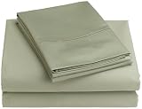 Renaissance 600 Thread-Count Solid King Sheet Set, Light Moss